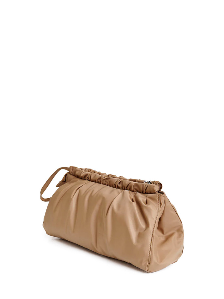 ESSENTIEL ANTWERP Jimone Embellished Pouch in Beige Back View 