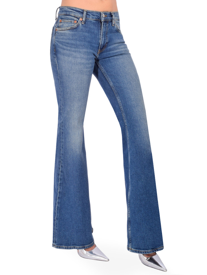 RE/DONE Strutter Jean in Sonoma Indigo Side View 