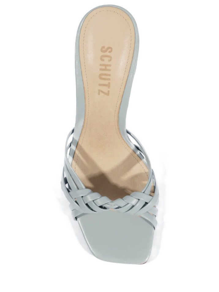 SCHUTZ Tara Mule in Light Azure Top View 