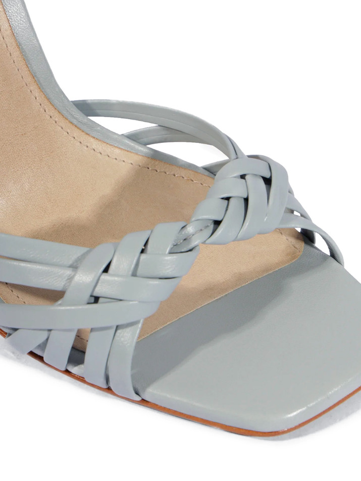 SCHUTZ Tara Mule in Light Azure Toe Detail