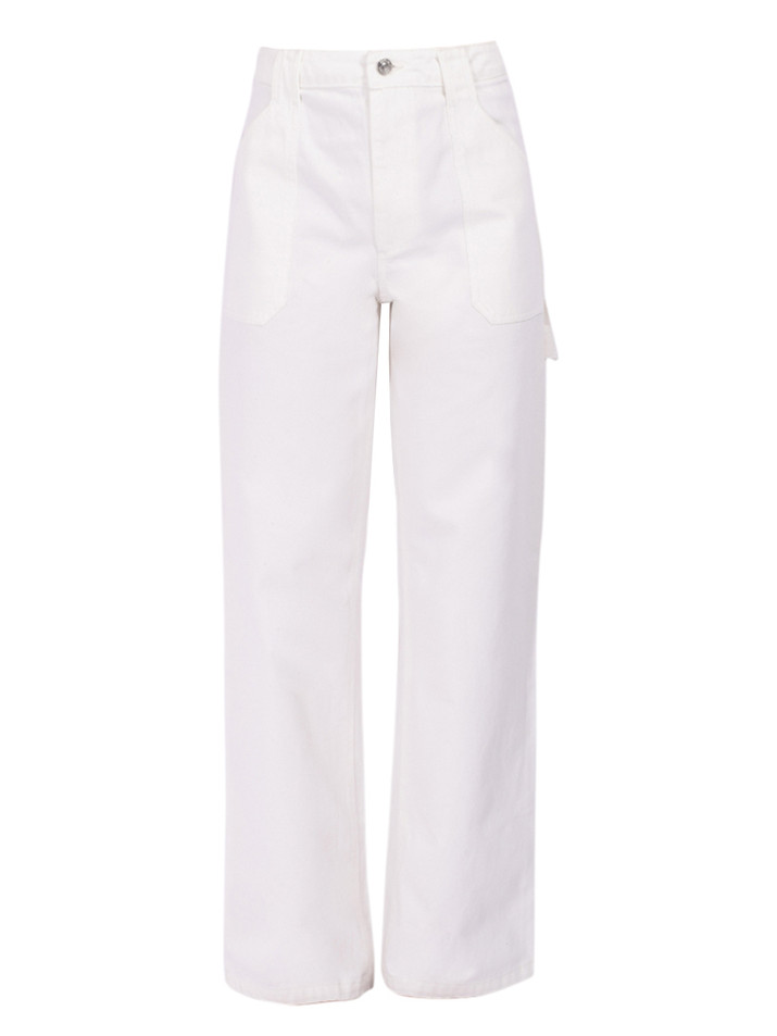 SER.O.YA Angelique Denim Pant in White