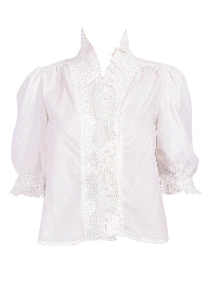 LOVE THE LABEL Zuri Top in Bright White Product Shot 

