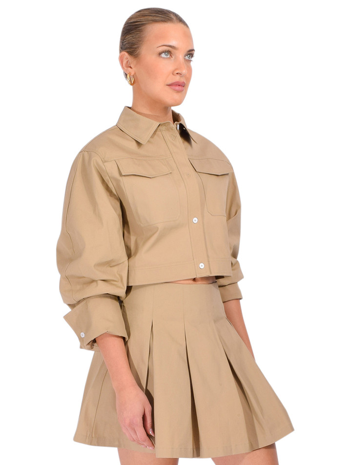 SANS FAFF Torino Top in Camel Side View 