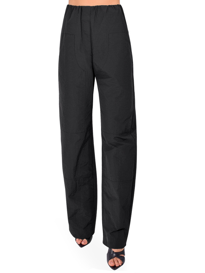 PARIS GEORGIA Cocoon Trackpant in Black Front View 