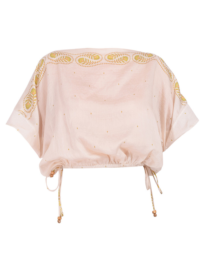 Sabina Musayev Aura Top in Off-White Product Shot 
