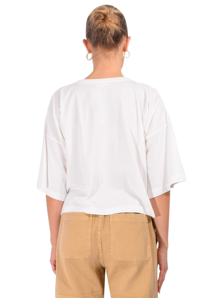 LOUISE MISHA Neolar Tee in White Back View 