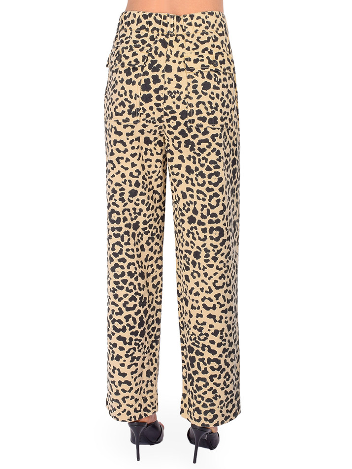 LEON & HARPER Piala Leo Pant in Brown Back View 