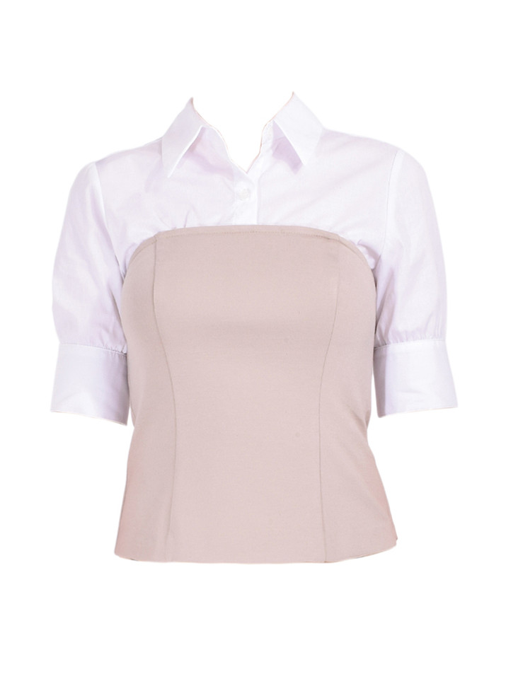 DREW Letitia Top in Taupe