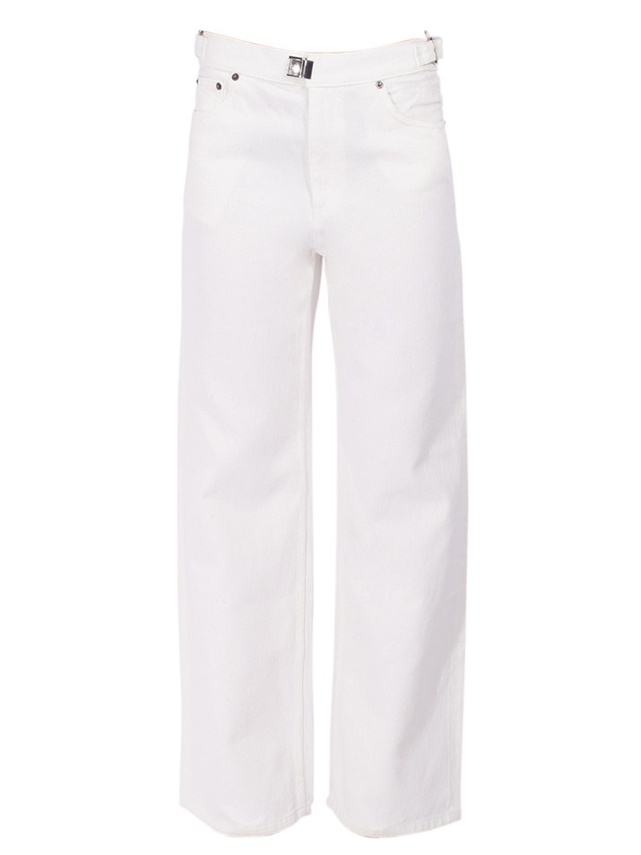 STILL HERE Buckle Jean in Milk Product Shot 