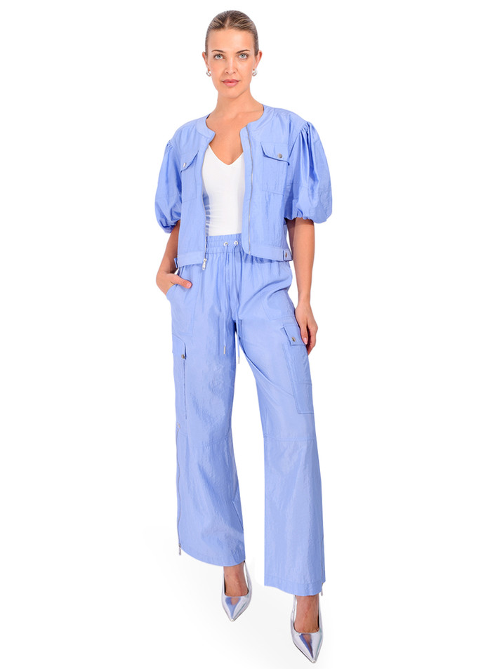 CINQ À SEPT Indira Pants in Blue Full Outfit 