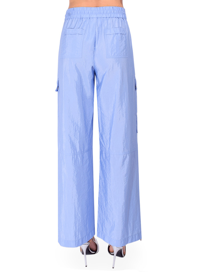 CINQ À SEPT Indira Pants in Blue Back View 