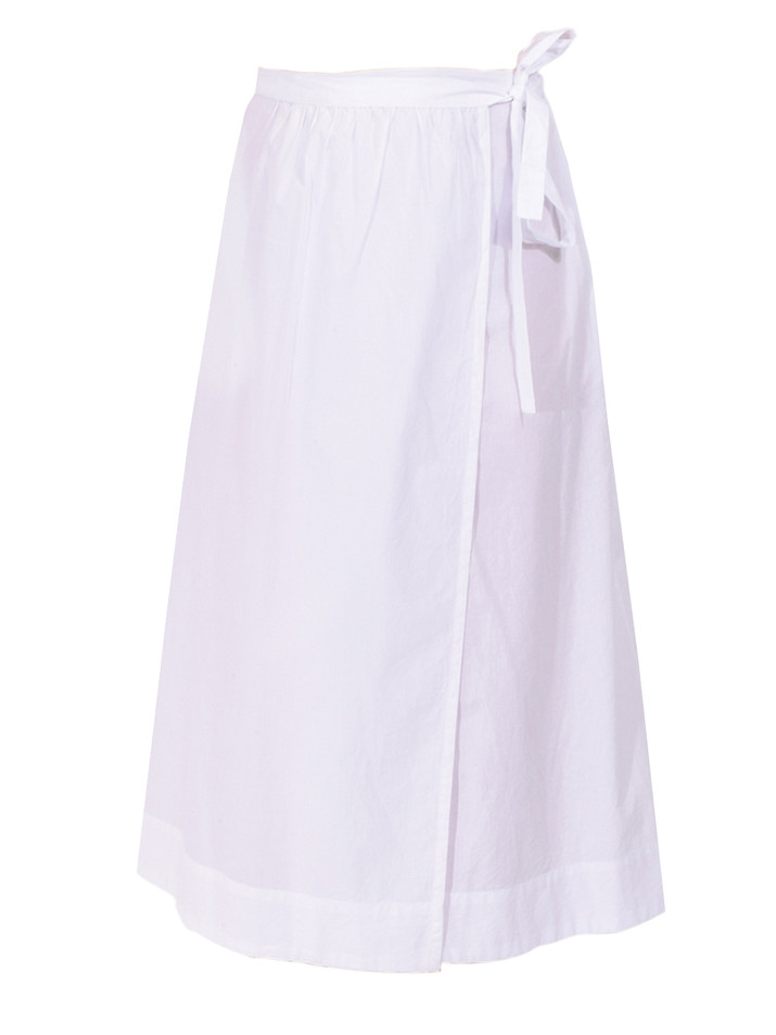 LEON & HARPER Julep Skirt in White Product Shot 