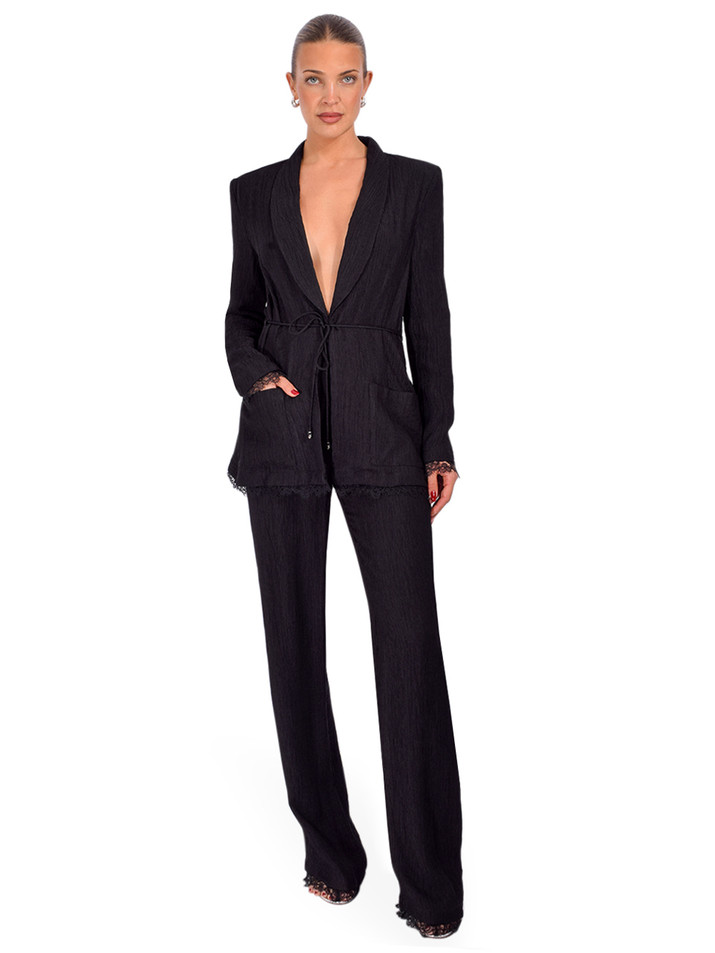 SABINA MUSAYEV Erik Pants in Black Full Outfit 