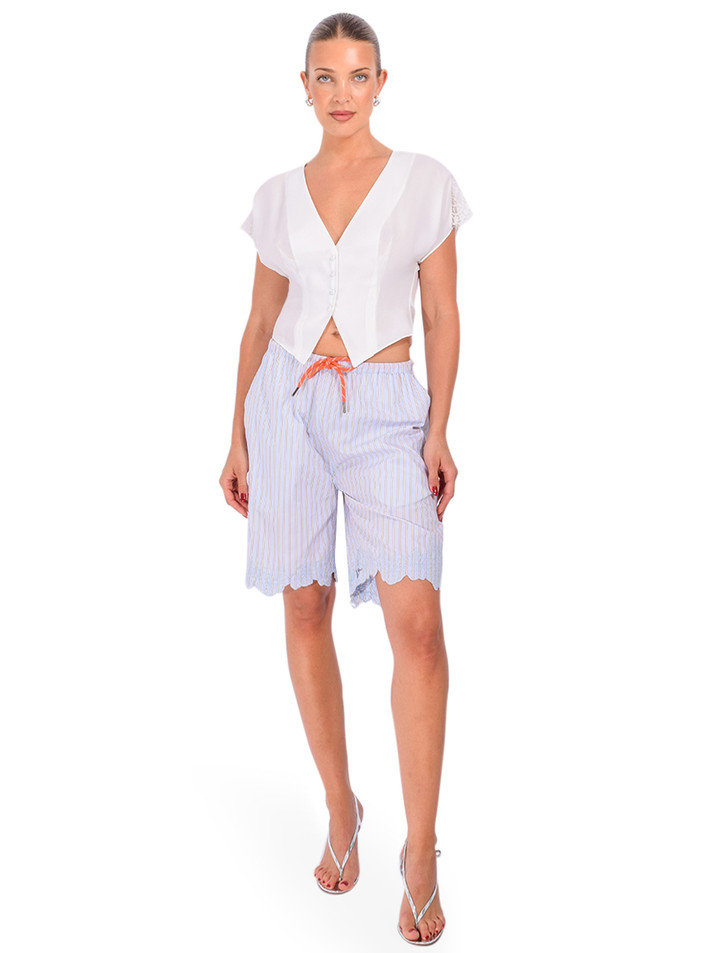 HOD Domitille Shorts in Boogie Stripe Full Outfit 
