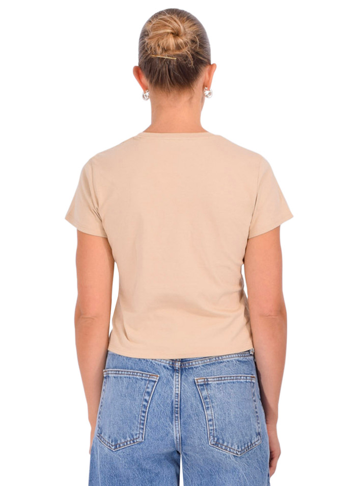 ATM Heavyweight Jersey Baby Tee in Macadamia Back View 