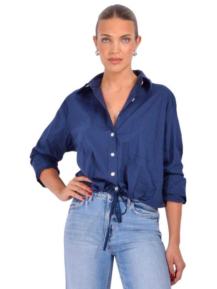 CISSA The Tunnel Top in Navy Blue Front View 