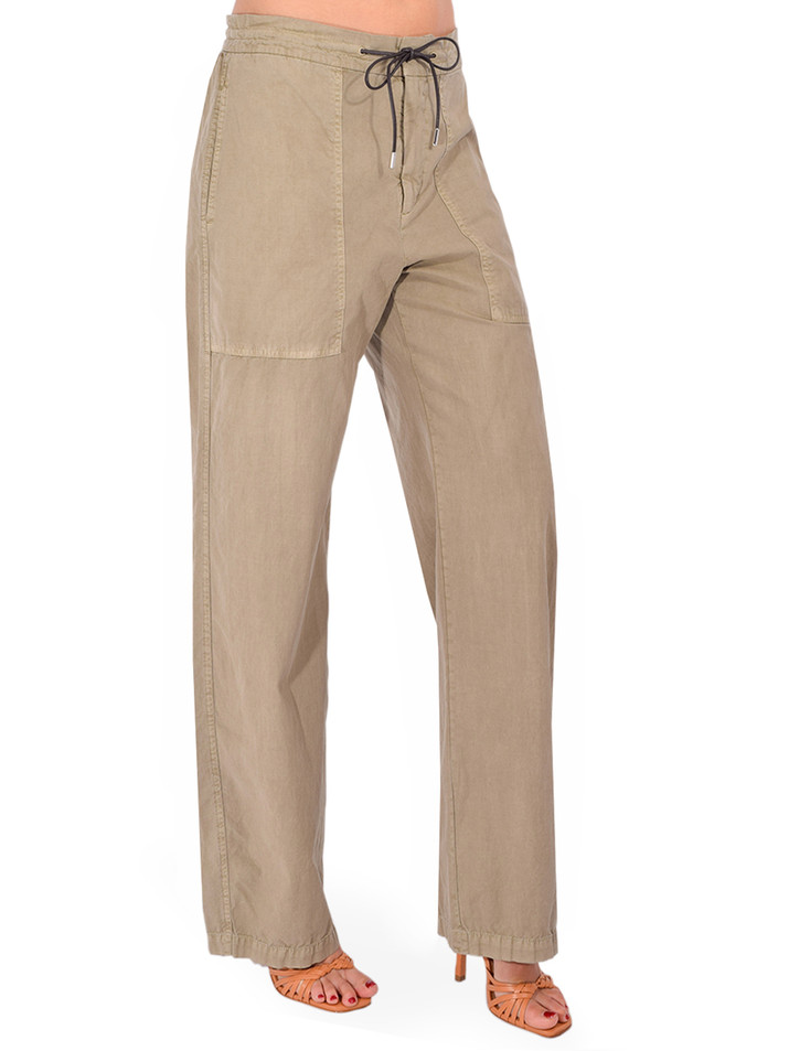 FRAME The Gallery Pant in Army Side View Side View