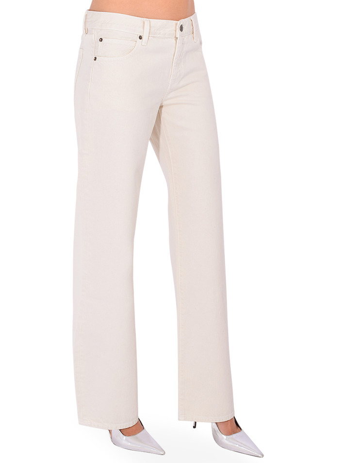 FRAME The Saturday Jean in Shell Side View 