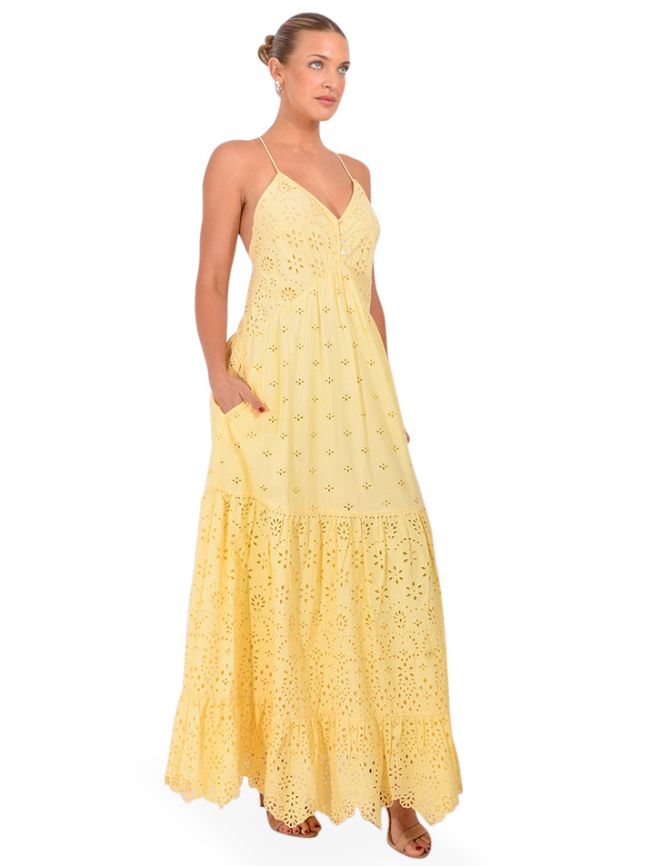 LOVE THE LABEL Yvonne Dress in Sunlight Side View 