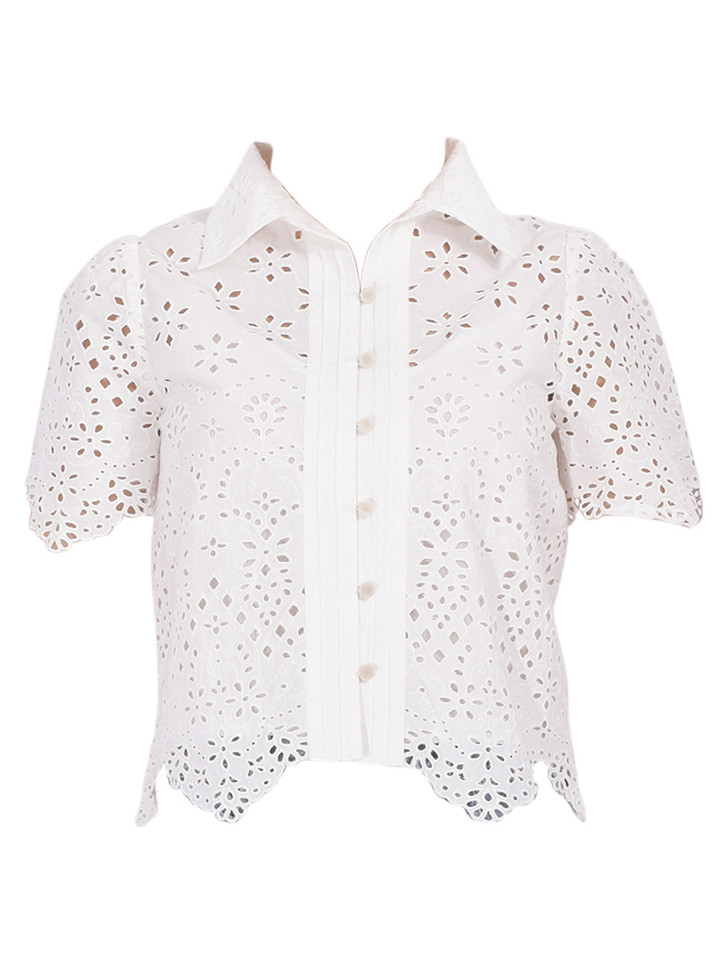 LOVE THE LABEL Abigail Top in Bright White