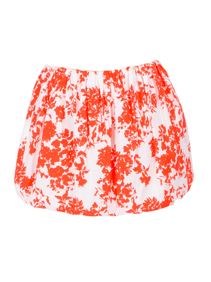CAROLINE CONSTAS Ivy Mini Skirt in Red Print Product Shot 
