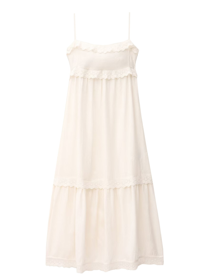 BA&SH Penny Dress in Ecru Product Shot 
