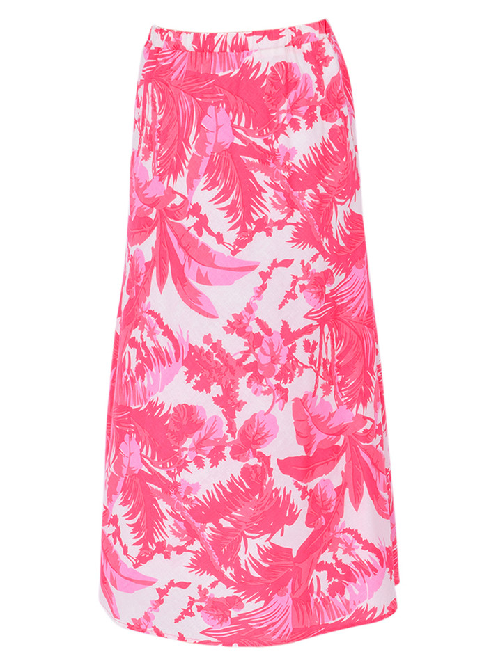 DREW Gwen Skirt in Pink Print Product Shot 

