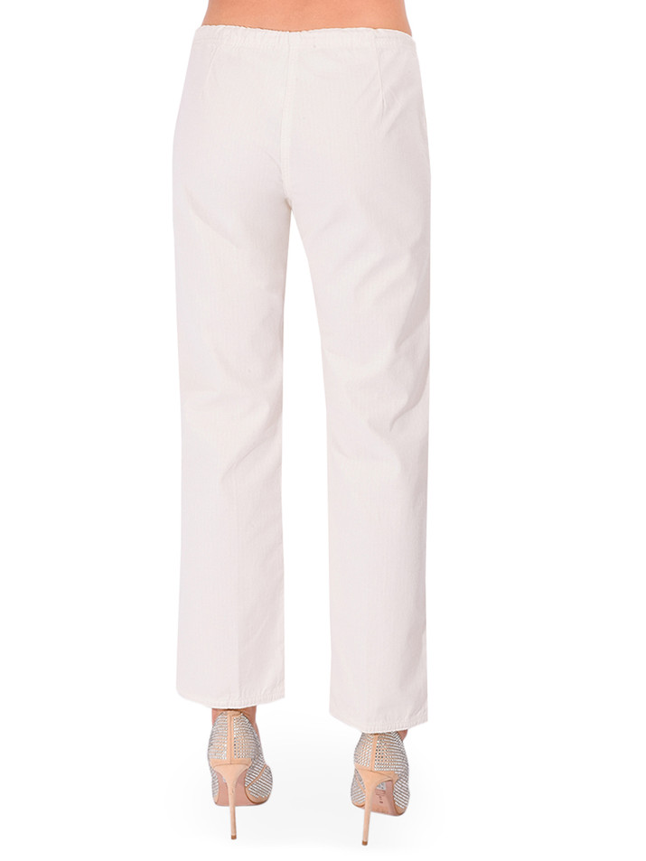 RE/DONE Laguna Pant in Crema Back View 