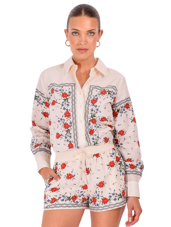 CAMI NYC Rafella Top in Heirloom Bandana Front View 