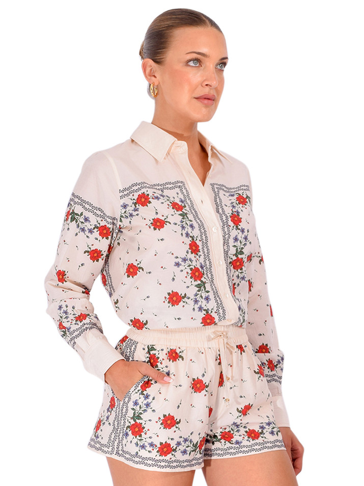 CAMI NYC Rafella Top in Heirloom Bandana Side View 