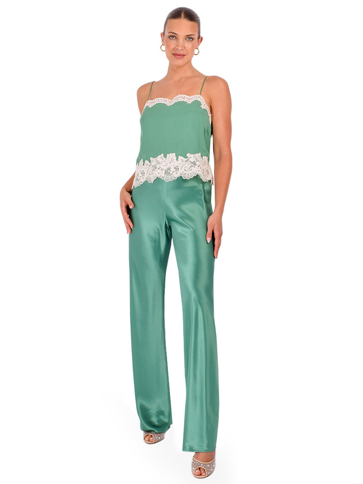 CAMI NYC Bristol Pant in Meadow Full Outfit 

