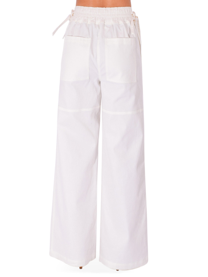 CHRISTY LYNN Aspyn Pant in White Back View 