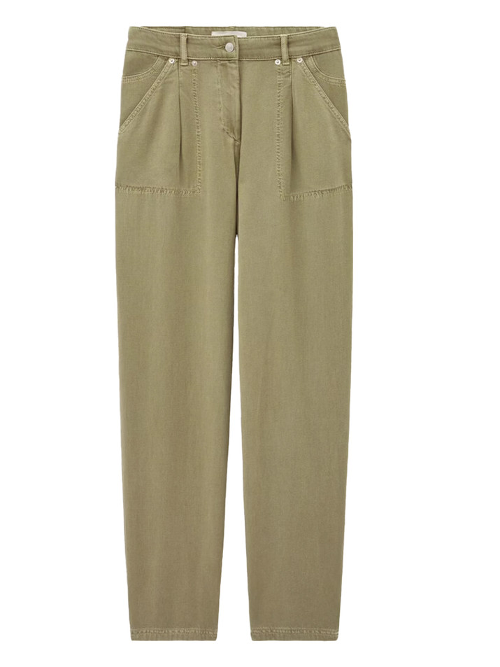 BA&SH Raja Pants in Green Product Shot 