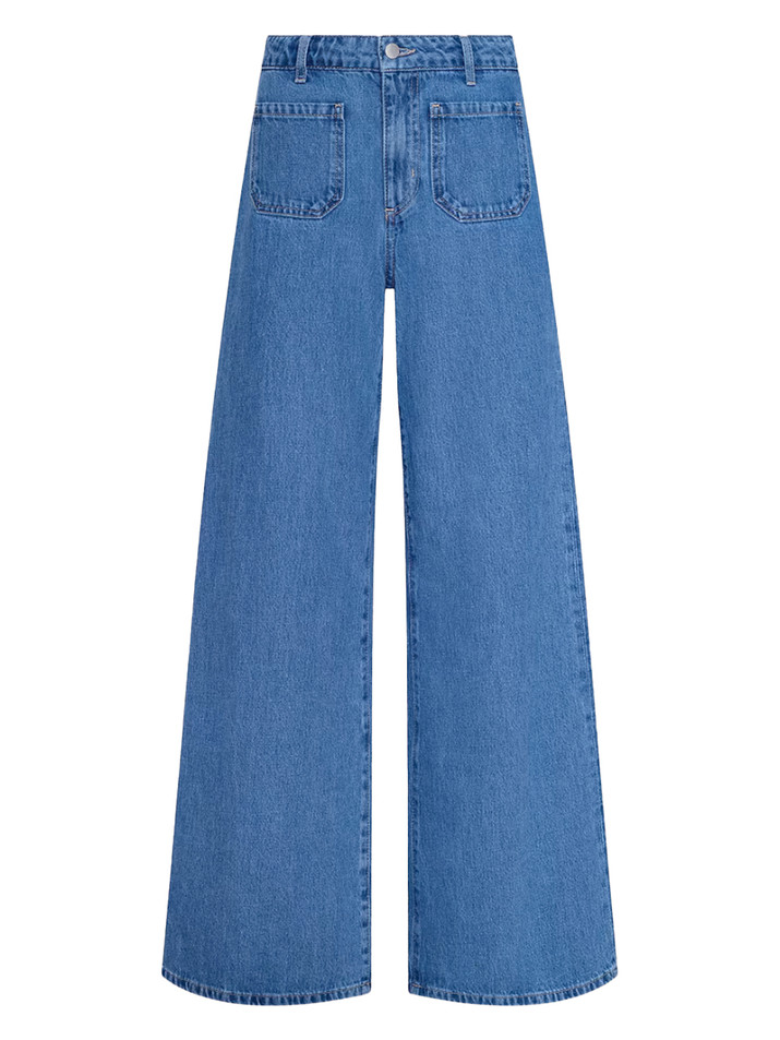 L'AGENCE Delcan Wide-Leg Jean in Solvera Product Shot 