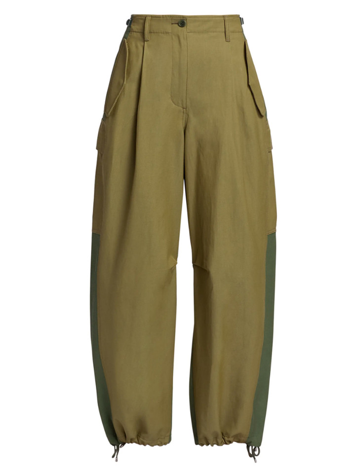 3.1 PHILLIP LIM Curved Cargo Pants in Olive