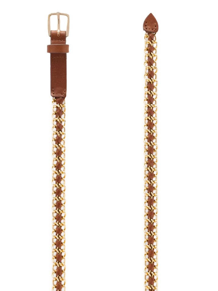 BA&SH Brooke Belt in Camel Details 2
