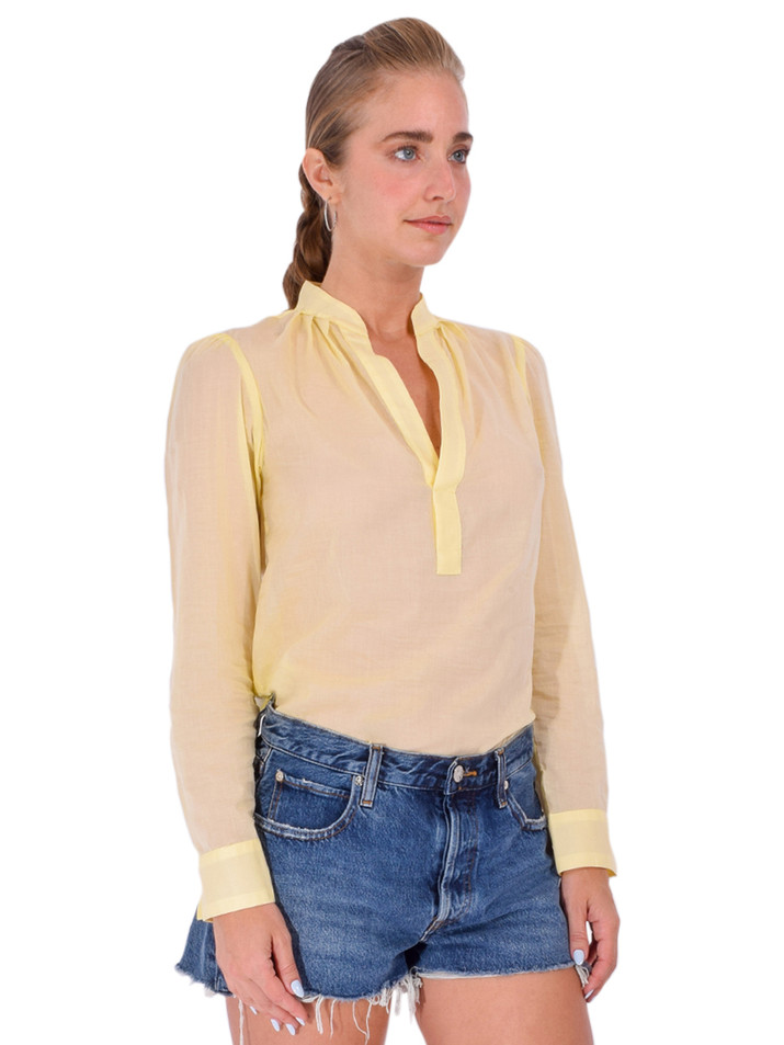 CISSA Puff Shirt in Yellow Back View 