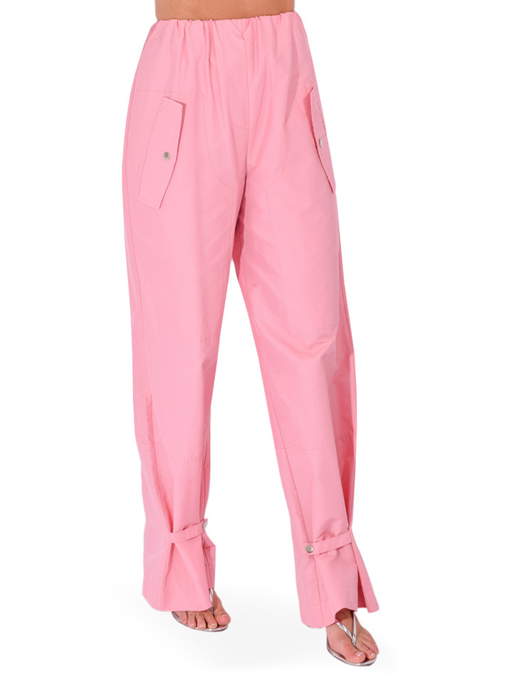 PARIS GEORGIA Daria Trousers in Baby Pink Side View 