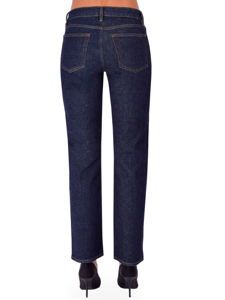 FRAME The Cigarette Jeans in Rinse Back View 

