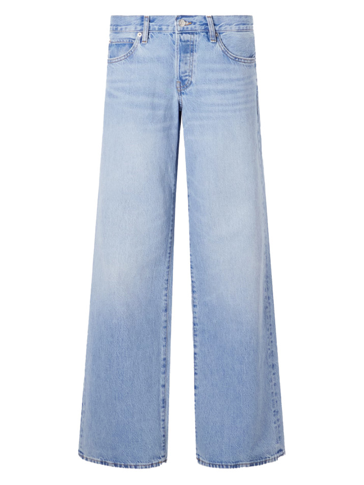 FRAME The Gray Jean in Dodger Offset Hem Product Shot 