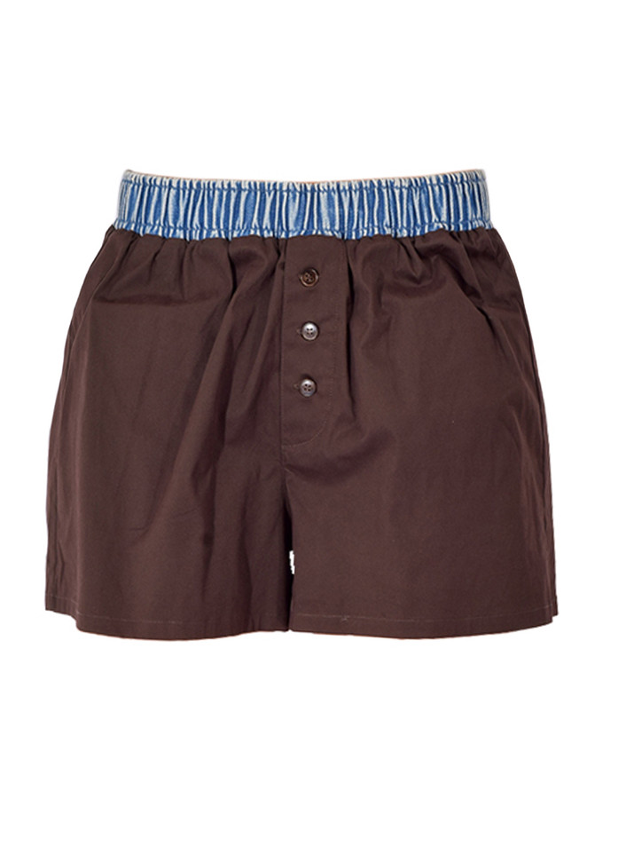 SER.O.YA Tama Boxer Short in Brown Product Shot 