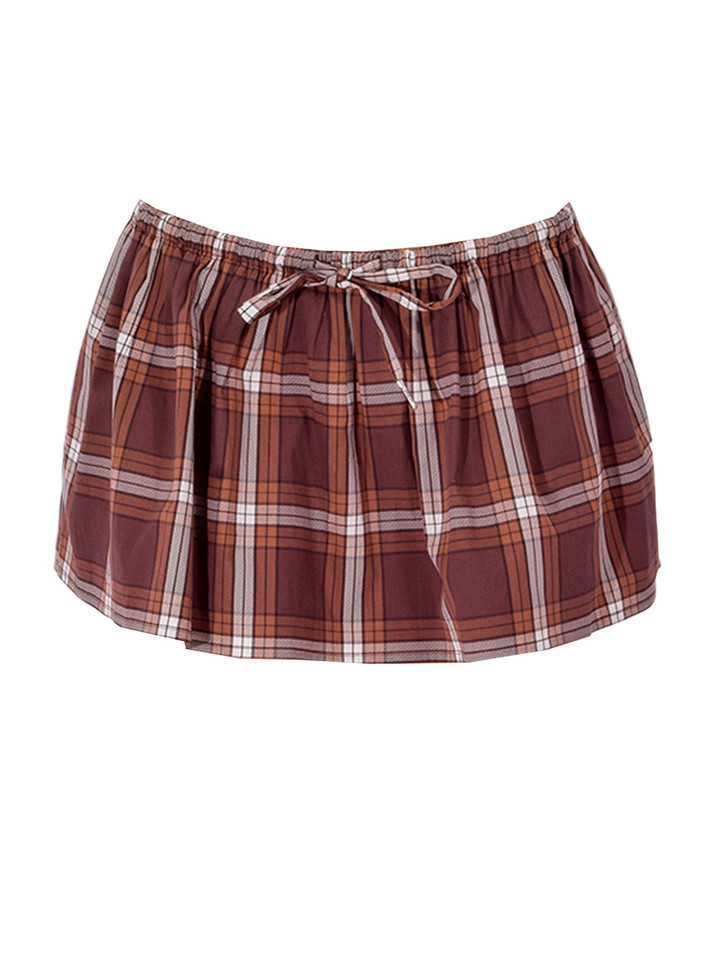 SER.O.YA Sinclair Mini Skirt in Cedarwood Product Shot 