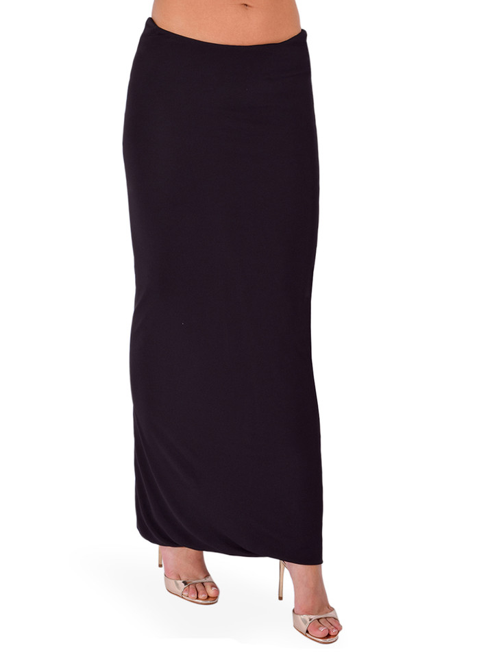PARIS GEORGIA Half Moon Skirt in Black Side View 