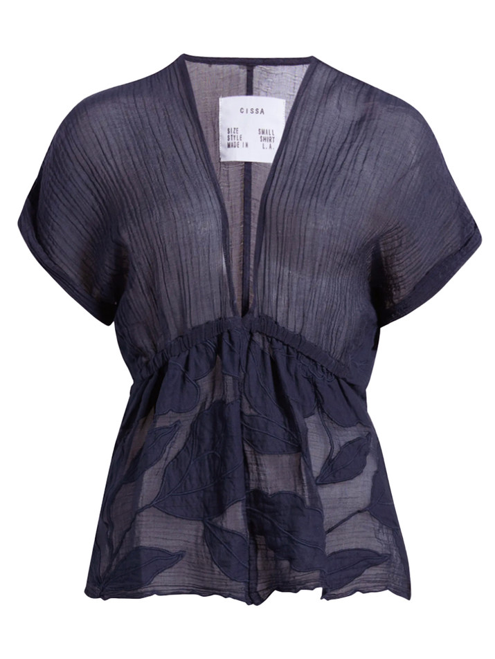 CISSA The Dolman Top in Navy Product Shot 