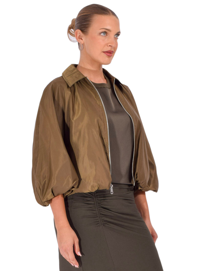 CINQ À SEPT Paulina Jacket in Olive Side View 