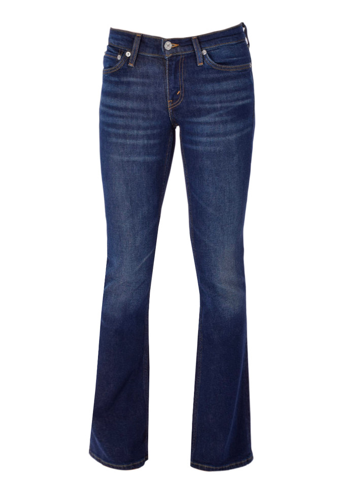 RE/DONE Low Rise Micro Boot Jean in Barely Worn Blue Product Shot 