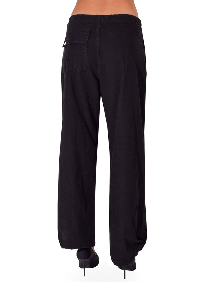 RE/DONE Outer Pant in Black Back View 