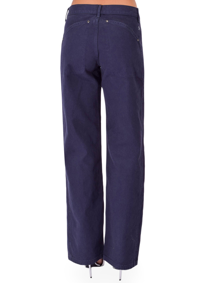 STILL HERE Supply Jean in Navy Canvas Back View 

