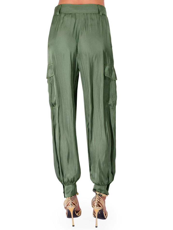 BA&SH Celia Pant in Kaki Back View 