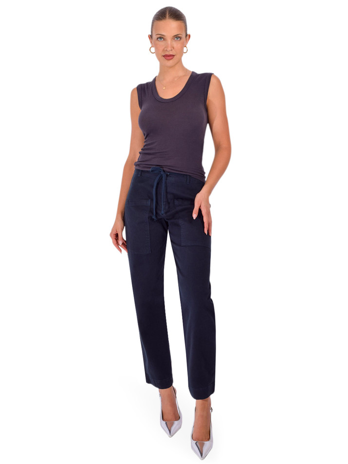 PHARAOH Joan Cashmere Jersey Tank in Carbon Full Outfit 